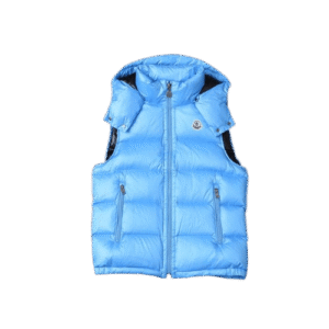 MONCLR GILET - LIGHT-BLUE